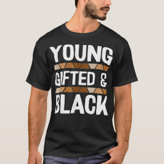 Coolan BLM Melanin i Unga och svarta historiken T Shirt