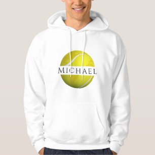 Coolan Coach för tennis Boll Planet & Custom Name Hoodie