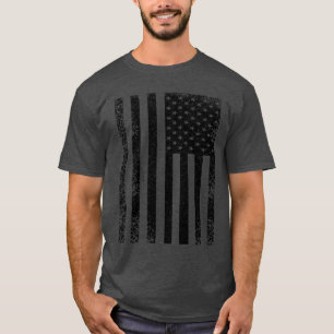 Coolan Distress Black and White American Flagga Tröja