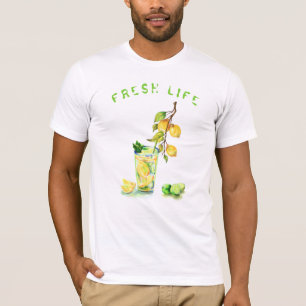 Coolan Drink Lemonade Party, färsk Lemon Juice T Shirt