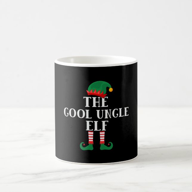 Coolan farbror Elf Funny jul Kaffemugg (Center)