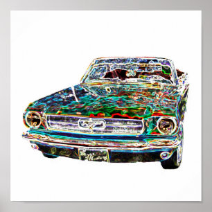 coolan färgar bilen poster