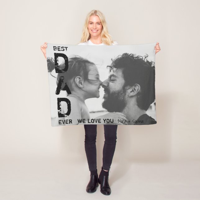 Coolan Fars dag med det bästa Pappa någonsin anpas Fleecefilt (På plats)