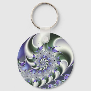 Coolan fläkt Spiral Cute Modern Abstrakt Art Nyckelring
