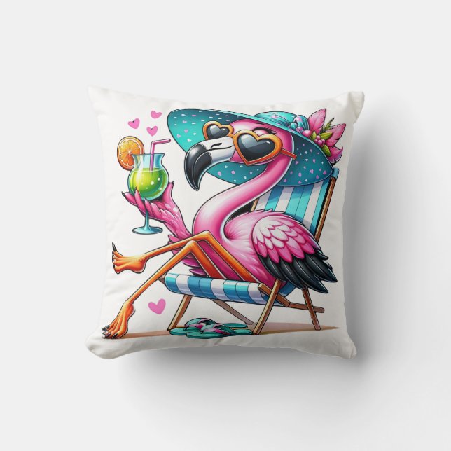 Coolan Flamingo Sommar Kudde (Framsida)
