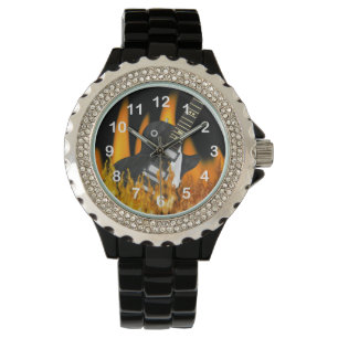 Coolan flammar gitarren numrerade armbandsuret armbandsur
