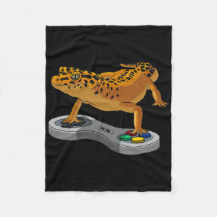 Coolan för leopard Gecko Bearded Dragon Gift Kids Fleecefilt