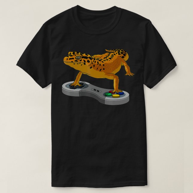 Coolan för leopard Gecko Bearded Dragon Gift Kids T Shirt (Design framsida)