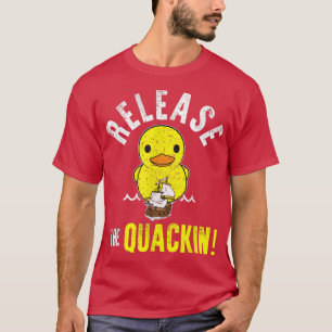 COOLAN FRIGÖR Gulten QUACKIN Rubber Anka-MISSLYFT T Shirt