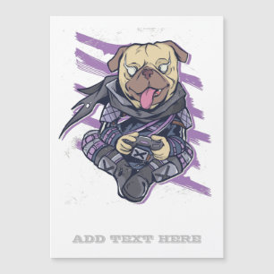 Coolan Gamer Pug Ninja Neon Tonåringars Graphics G