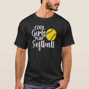 Coolan Girls spelar Softball Player för kvinnor T Shirt