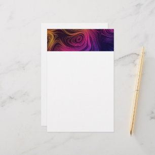 Coolan Groovy Abstrakt Swirls and Circles Brevpapper