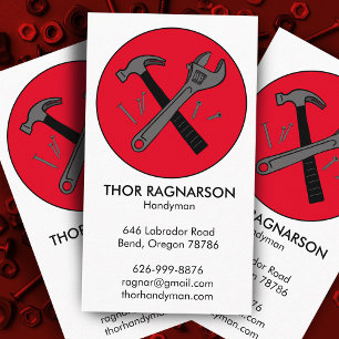 Coolan handyman Reparation Construction Wrench Ham Visitkort