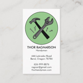 Coolan handyman Reparation Construction Wrench Ham Visitkort