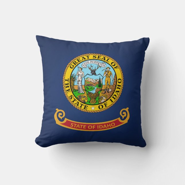 Coolan i Idaho Flagga Kudde (Framsida)