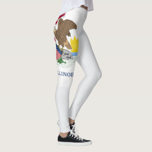 Coolan i Illinois Flagga Mode Leggings