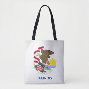 Coolan i Illinois Flagga Mode Tygkasse