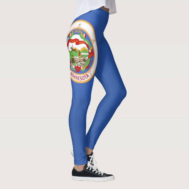 Coolan i Minnesota Flagga Mode Leggings (Höger)