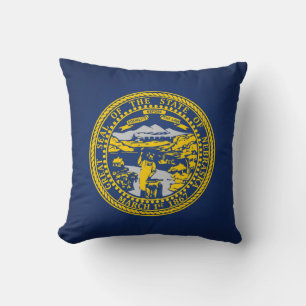 Coolan i Nebraska Flagga Kudde
