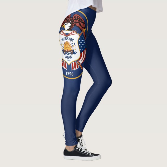 Coolan i Utah Flagga Mode Leggings (Höger)