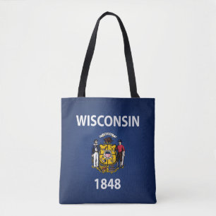 Coolan i Wisconsin Flagga Mode Tygkasse