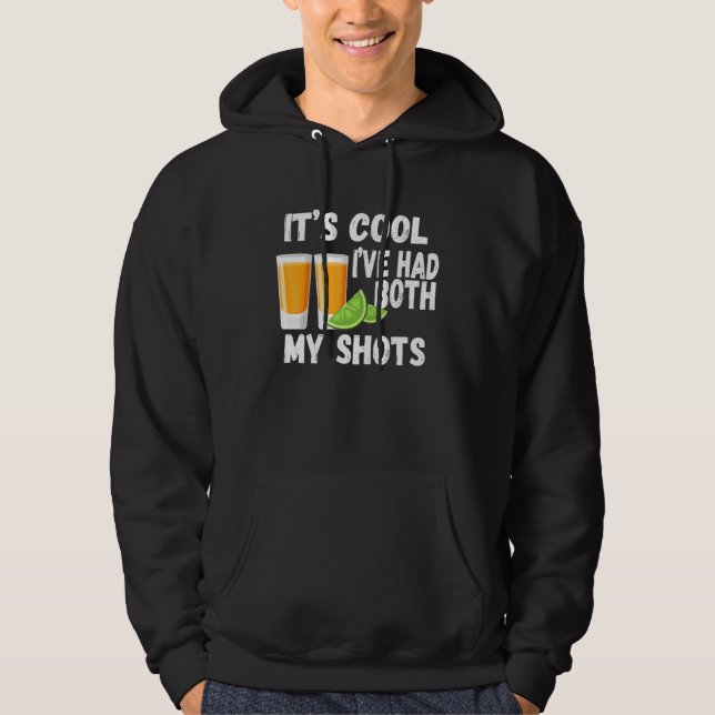 Coolan Ihar både mina skott Tequila Retro Vinta Hoodie (Framsida)