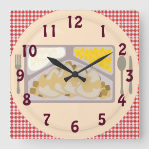 Coolan Kitsch Time Art, , fryst Fyrkantig Klocka