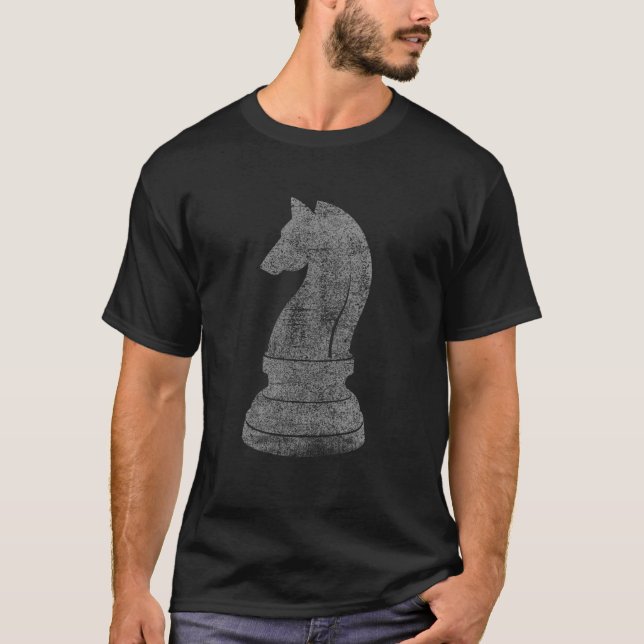 Coolan Knight Chess biet schess p. T Shirt (Framsida)
