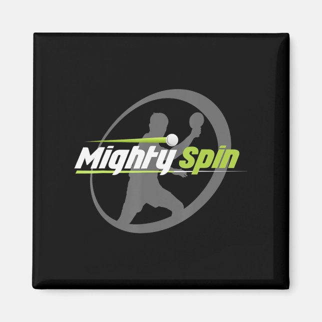 Coolan MightySpin Ping Pong Tee Bord Tennis Magnet (Framsidan)