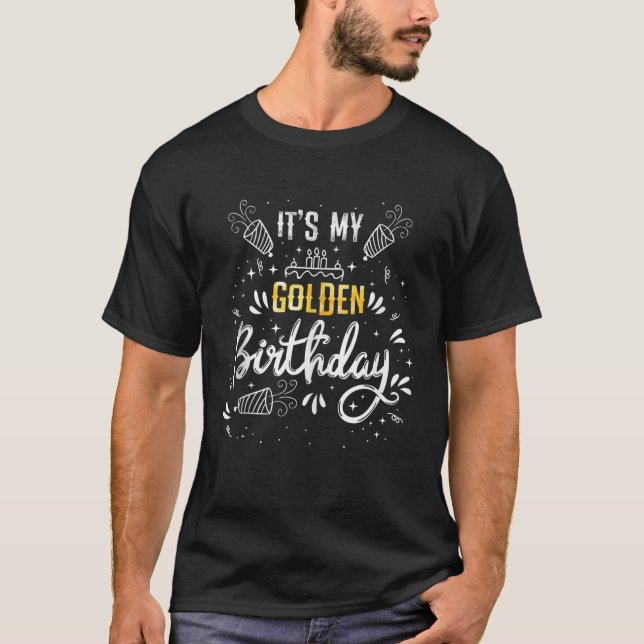 Coolan Min gyllene födelsedag och klassiska födels T Shirt (Framsida)