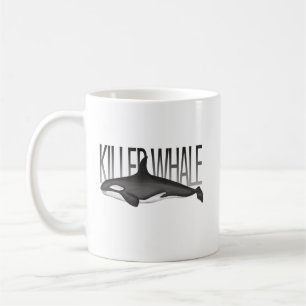 Coolan Modern Ocean Whale Minimalist Typography Kaffemugg
