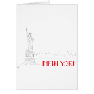 Coolan New-York, staty-of-Liberty Hälsningskort