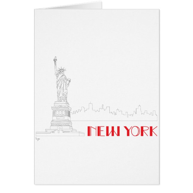 Coolan New-York, staty-of-Liberty Hälsningskort (Framsidan)