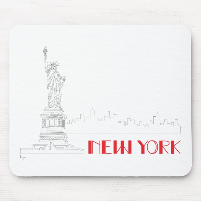 Coolan New-York, staty-of-Liberty Musmatta (Framsidan)