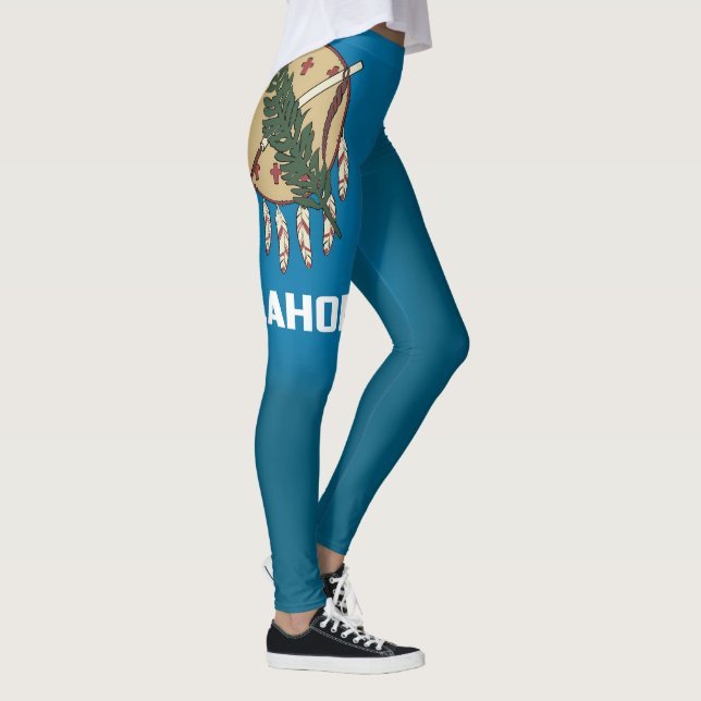 Coolan Oklahoma Flagga Mode Leggings (Höger)