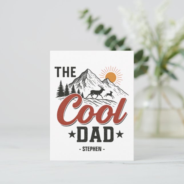 Coolan Pappa - Rustiska berget och Hjorten Vykort (Stående Fram)