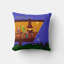 Coolan Retro Art design för svepande 60-årsjubileu Kudde