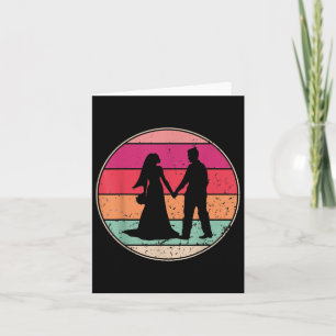Coolan Retro Bröllop Vintage bröllop Bride Groom K Kort
