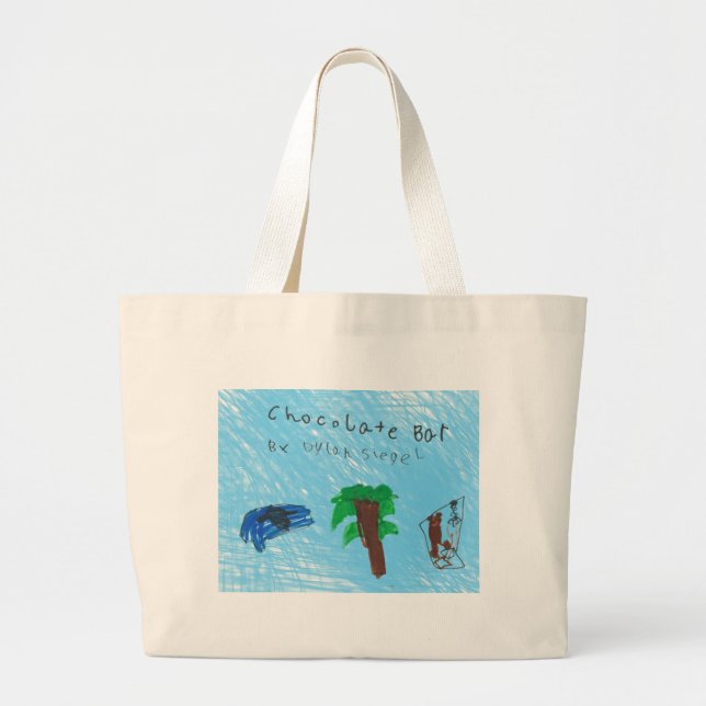 Coolan roligt, den hållbara chokladpubtotot hänger jumbo tygkasse (Framsidan)