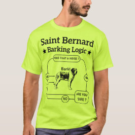 Coolan Saint Bernard Barking Logic Rolig hund Owne T Shirt