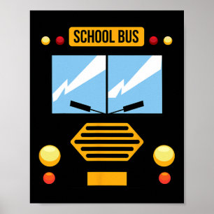 Coolan School Buss Costume Easy Fordon Halloween G Poster
