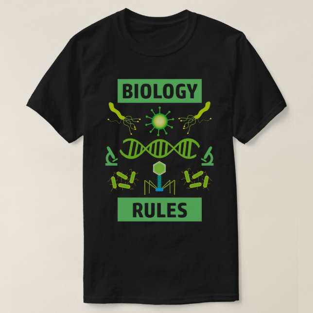 Coolan Science Design i Biology Regler T Shirt (Design framsida)