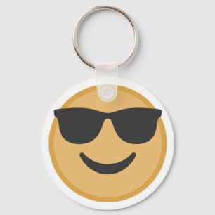 Coolan skuggar Emoji ansikte Nyckelring