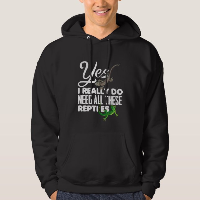 Coolan Snake Ligud Reptiles Owner amhibian Hoodie (Framsida)