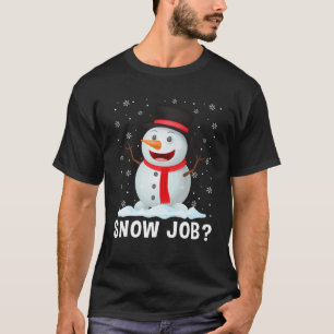 Coolan Snö Jul-matchningsfläck i Snögubbe Älskare T Shirt