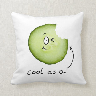 Coolan som ett gurkatecken kudder kudde