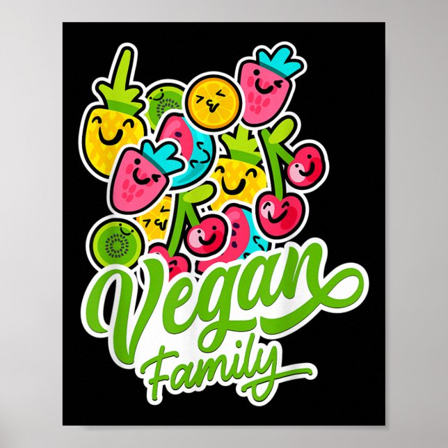 Coolan Veggie Fruits Veganism World Poster (Framsidan)
