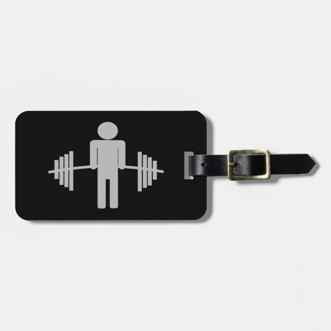 Coolan Weightlyftande Barbell Workout Fitness Gym Bagagebricka (Horisontell Framsida)