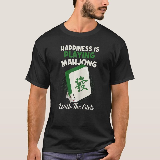 Coolan Womens Mahjong spelar Mahjo T Shirt (Framsida)