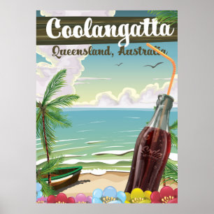 Coolangatta Australia vintage resor poster